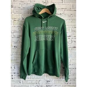 2000’s Nike Green Center Check Hoodie Size Medium 21x29 preowned